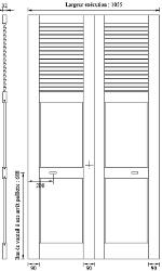 Conception sur mesure du volet bois