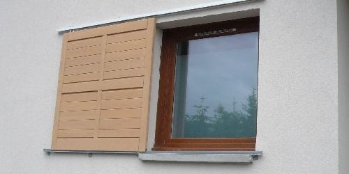 Volet bois coulissant refoulement un seul côté
