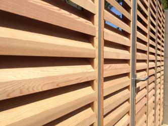 Brise vue sur mesure en red cedar