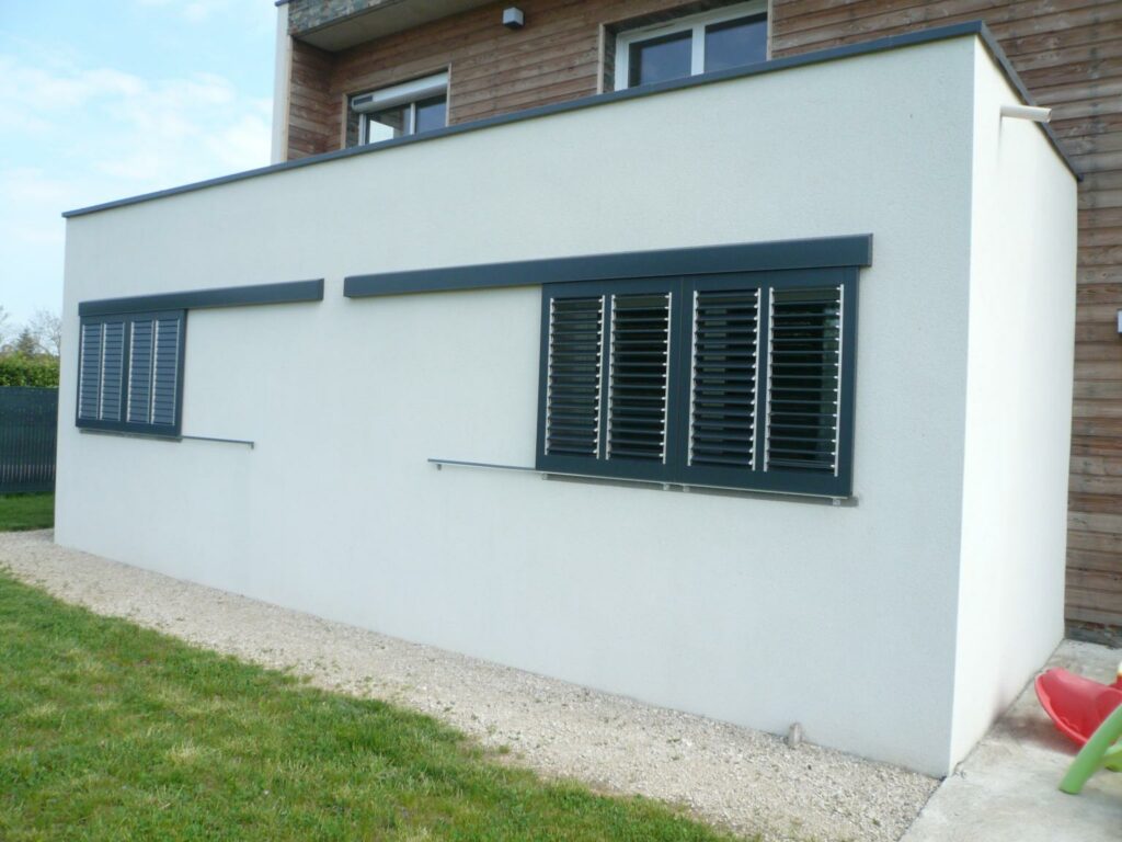 volet coulissant bois moderne et design