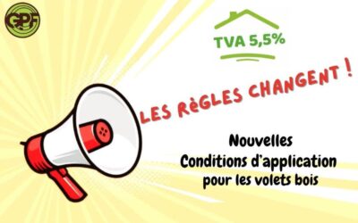 TVA à 5,5 % sur les volets bois : ce qui change ! 